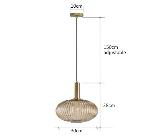 AuraGlass retro LED závěsné svítidlo — svítidlo ve vintage stylu - Desfino