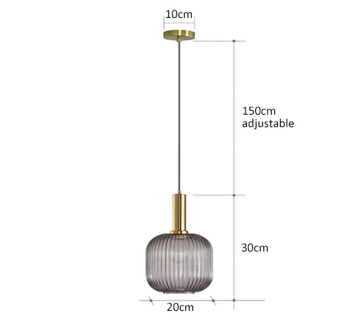 AuraGlass retro LED závěsné svítidlo — svítidlo ve vintage stylu - Desfino