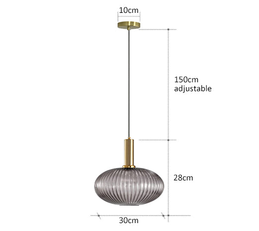 AuraGlass retro LED závěsné svítidlo — svítidlo ve vintage stylu - Desfino