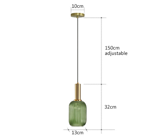AuraGlass retro LED závěsné svítidlo — svítidlo ve vintage stylu - Desfino