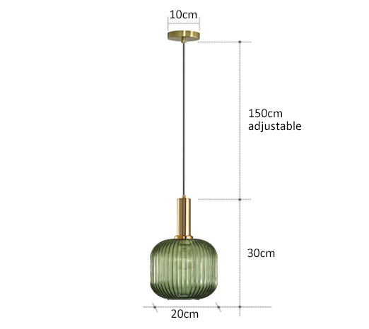 AuraGlass retro LED závěsné svítidlo — svítidlo ve vintage stylu - Desfino