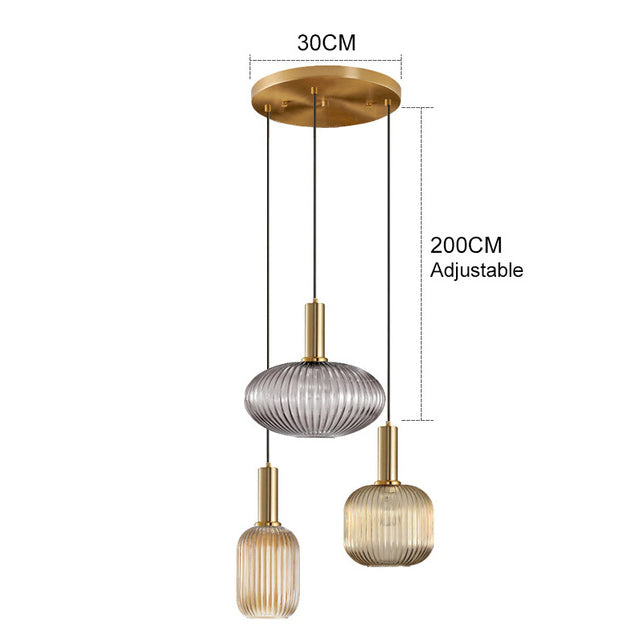 AuraGlass retro LED závěsné svítidlo — svítidlo ve vintage stylu - Desfino