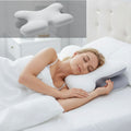 Cuscino ergonomico Kirrea per chi dorme sul fianco - supporto cervicale in memory foam - Desfino