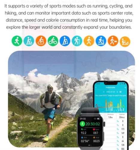 VitaSense Diabetes Monitoring Smartwatch — Needle-Free Glucose Tracking - Desfino