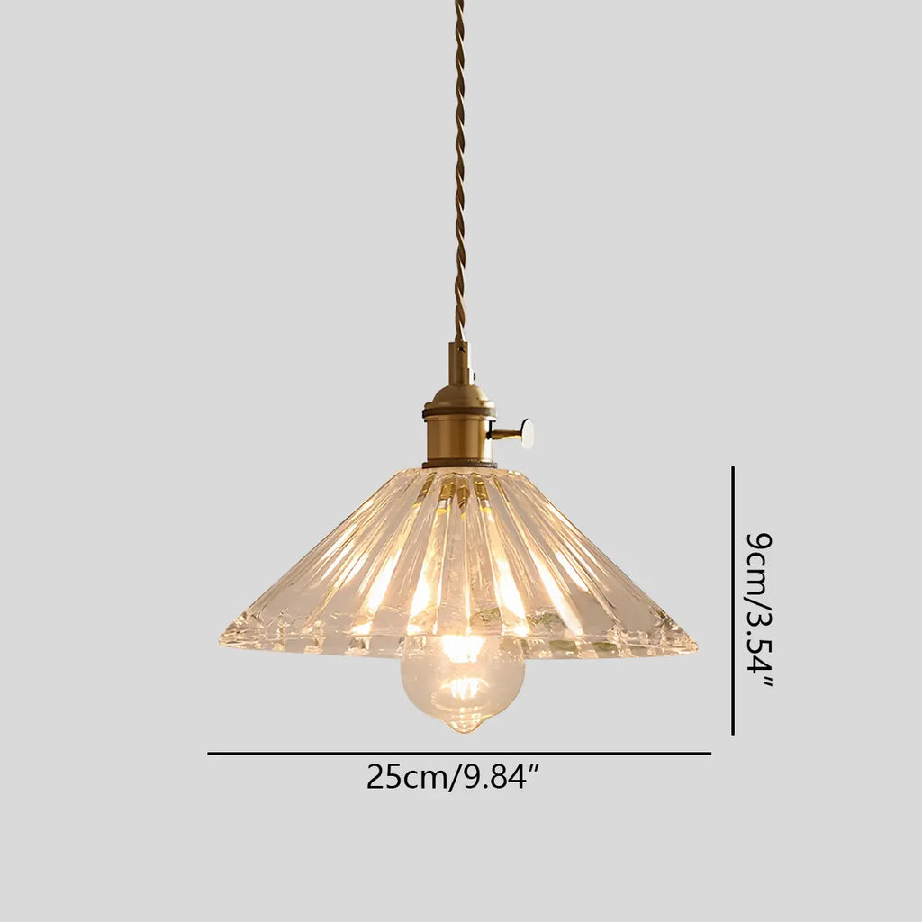 Isabel Glass Pendant Light for Kitchen Island | Desfino