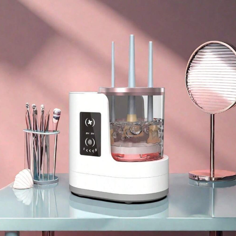 AstraGlow Pro elektrischer Make-up-Pinselreiniger — Wiederaufladbar - Desfino