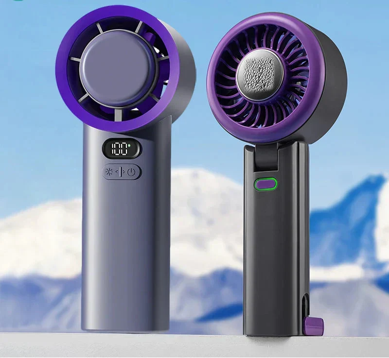 GlacioPulse Mini 100-Speed Cooling Fan — Built-In Cold Plate - Desfino
