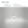 MirroLux LED-vegglampe til bad - slank, myk nedoverrettet belysning - Desfino