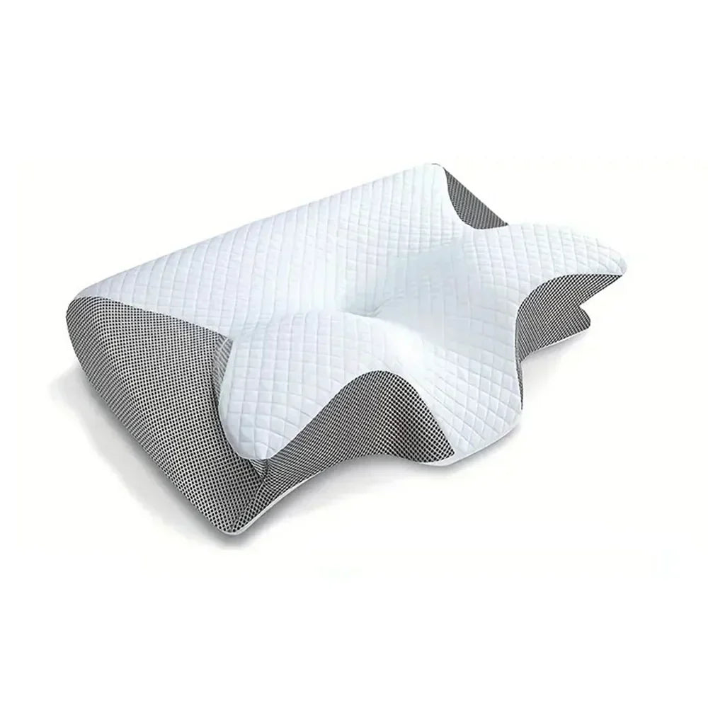 SomniEase Nackenkissen — 2-in-1 ergonomischer Memory-Schaum - Desfino