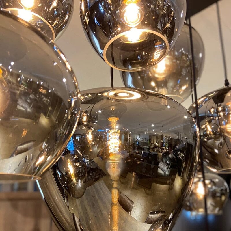 Liora nordisk glasskrone - justerbart oppheng på 150 cm - Desfino
