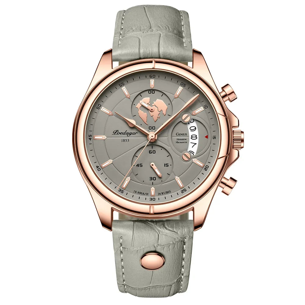 Aurello casual sporthorloge - chronograaf-geïnspireerd ontwerp - Desfino