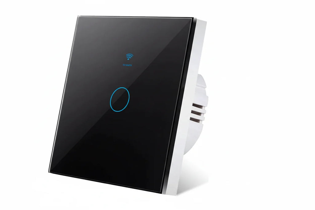 Dotykowy włącznik światła WiFi — Alexa i Google Home, bez przewodu neutralnego, bez huba - Desfino