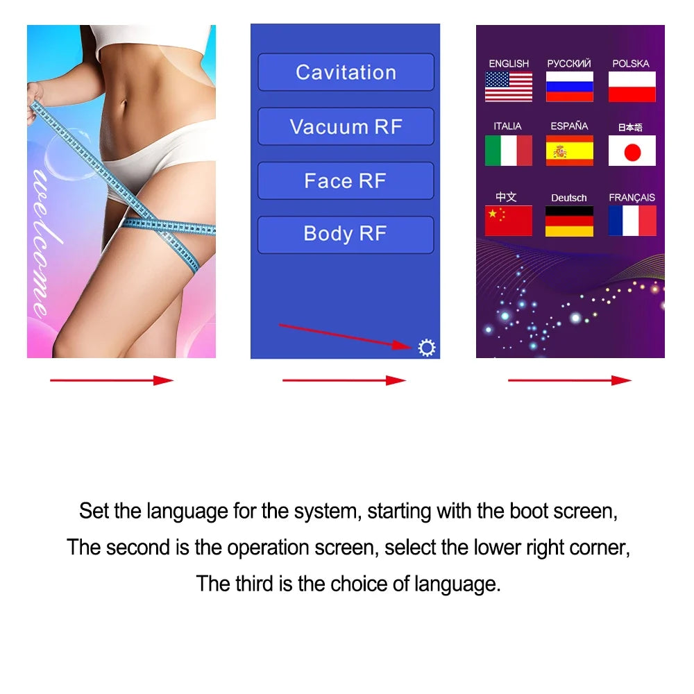 Body Contouring 4-in-1: cavitazione ultrasonica, RF, EMS e vuoto - Desfino