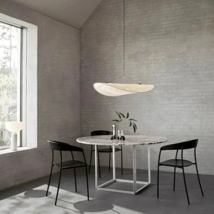 LumaWeave Potato Chip Pattern LED Pendant Light — Single-Light Cord - Desfino