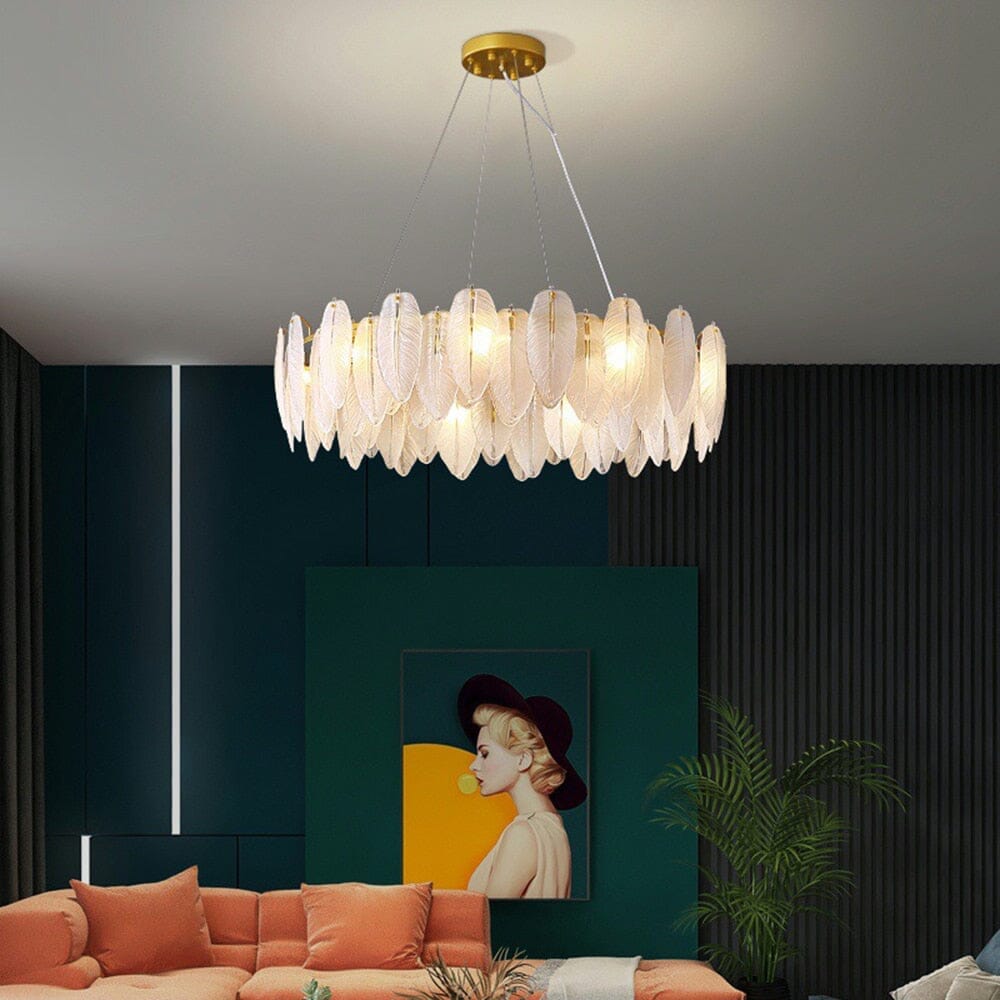 נברשת Plumed - זוהר סביבתי רך, תאורת LED מפוזרת - Desfino
