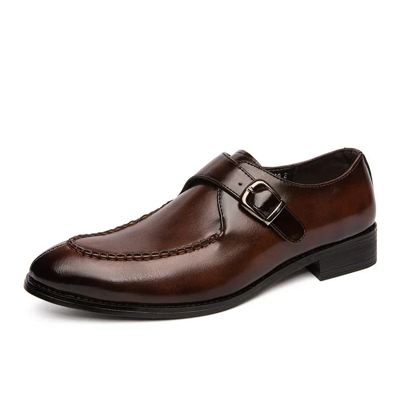 NovaCrest-premium loafers til mænd i læder — designerflad sål - Desfino
