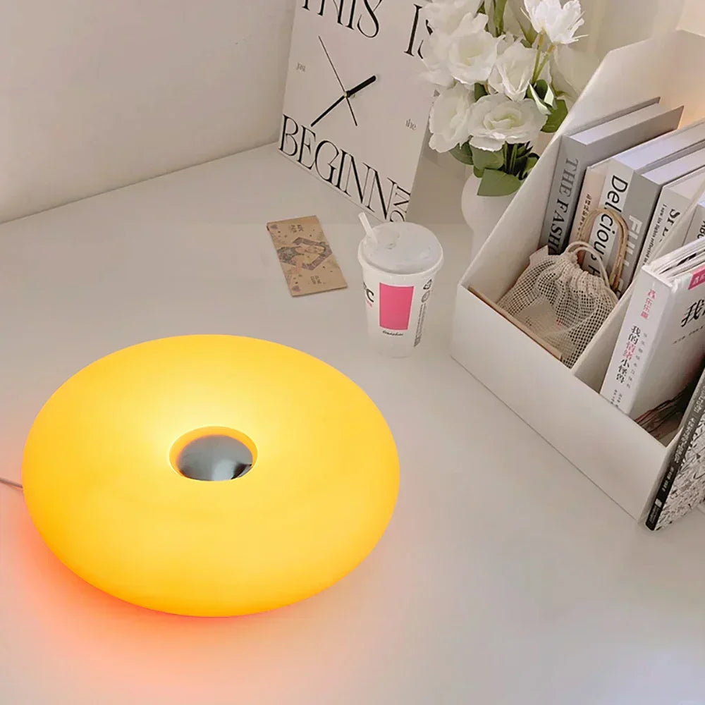 AuraGlow Lampe de bureau USB RGB - Lampe de chevet à intensité réglable par toucher - Desfino