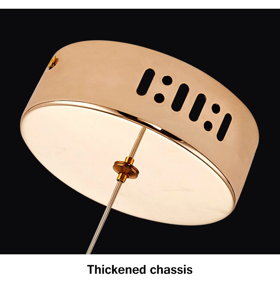 Aurelia Gold LED-Pendelleuchte – runde Kristall-Hängeleuchte