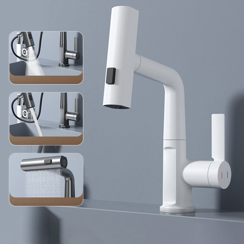 صنبور Quorra AquaFlex قابل للسحب — خرطوم بطول 60cm، دوران 360°، LED - Desfino
