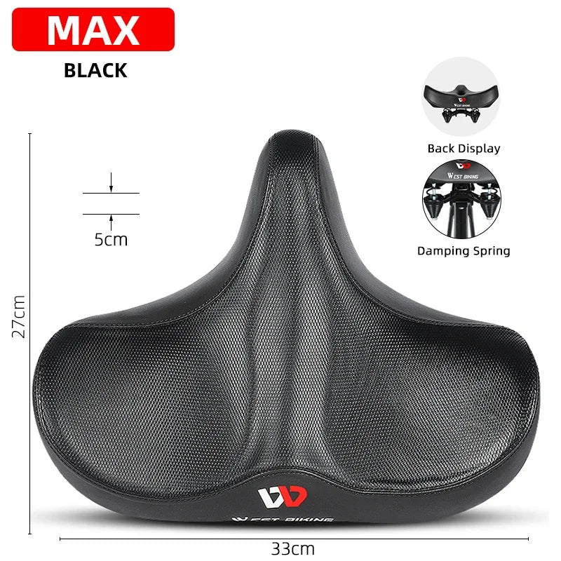 Široké ergonomické sedlo SummitRide pro horská a městská kola - Desfino