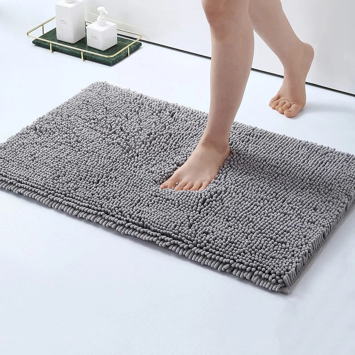 Covoraș de baie absorbant CloudStep — căptușeală groasă, bază antiderapantă - Desfino
