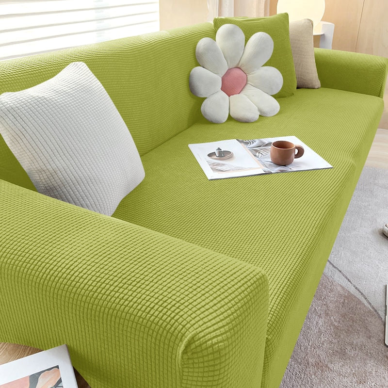 Housse de canapé extensible lavable — Ajustement antidérapant, 1 à 3 places - Desfino