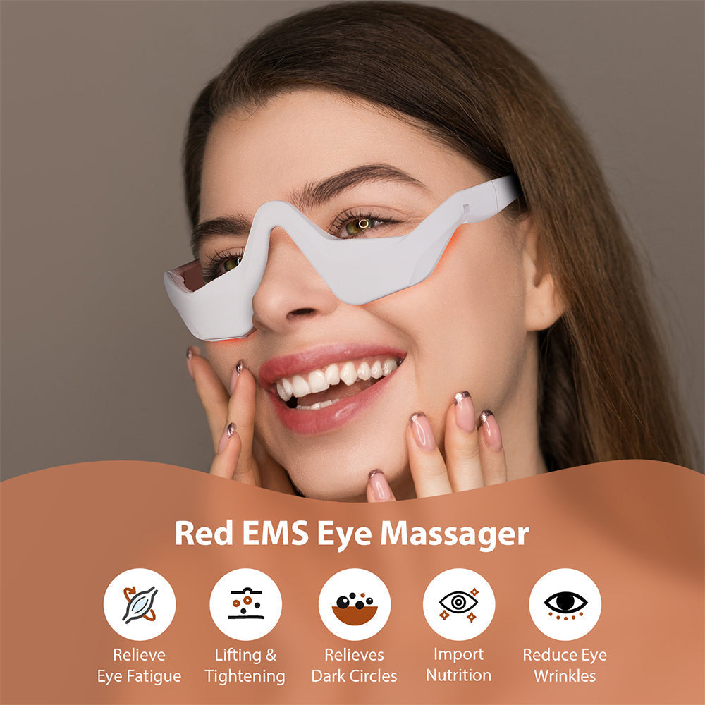 Lumara oogmassageapparaat — roodlicht- en EMS-microcurrenttherapie - Desfino