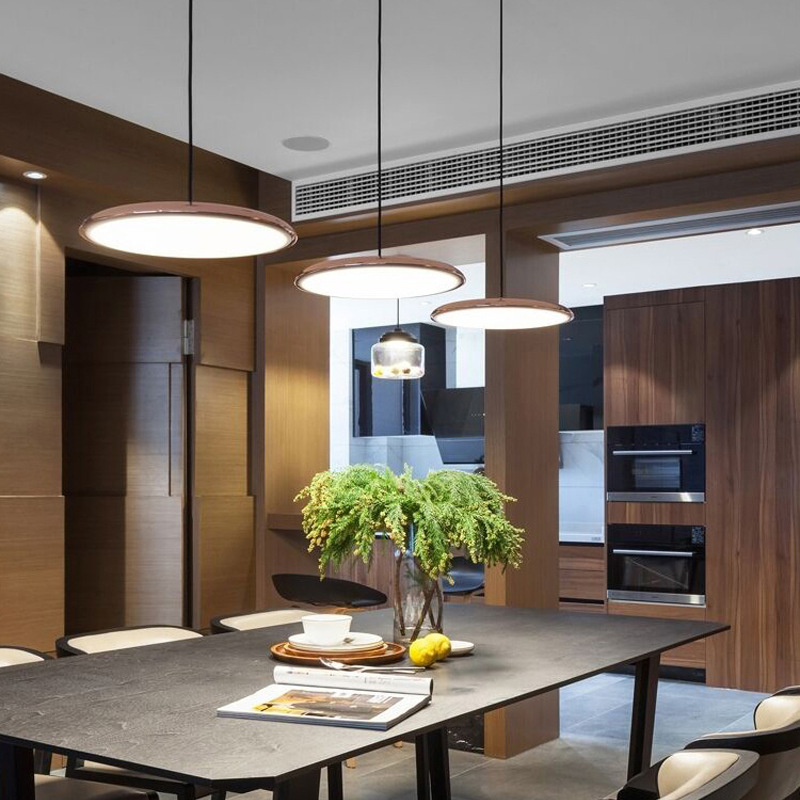 Scandinavian LED Pendant Light – Minimalist Hanging Light for Kitchen and Modern Interiors, 30 cm Diameter, Energy-Efficient Design 4