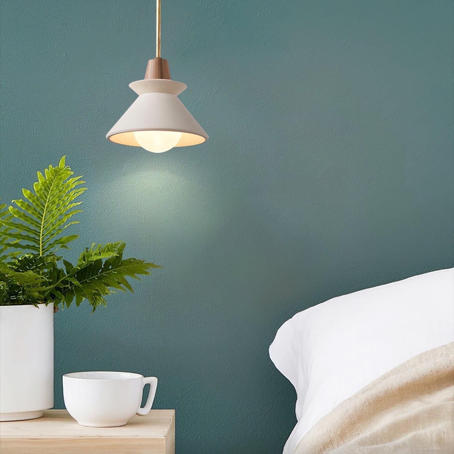 Scandinavian Pendant Lamp for Bedroom | Desfino