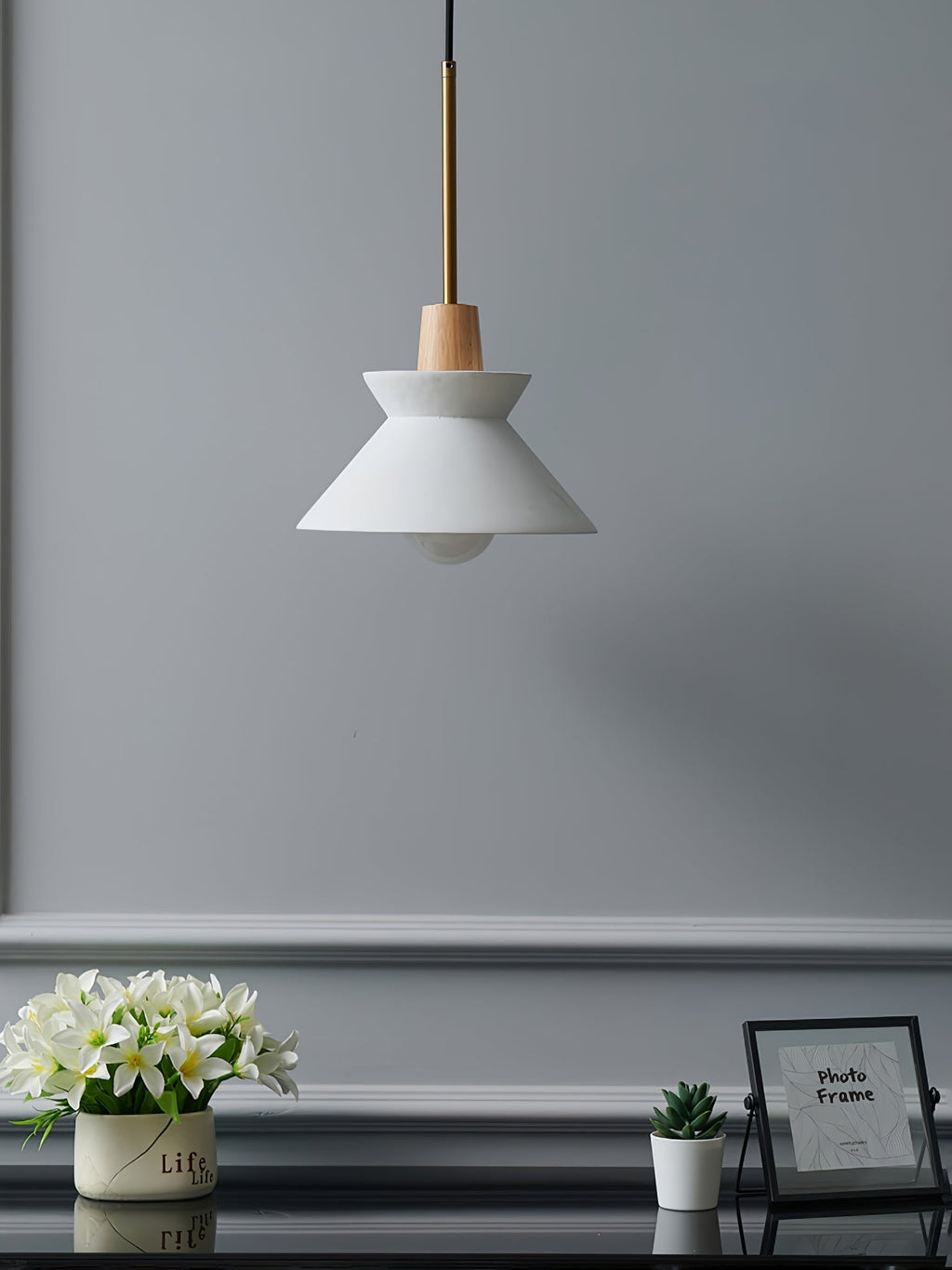 Scandinavian Pendant Lamp for Bedroom | Desfino