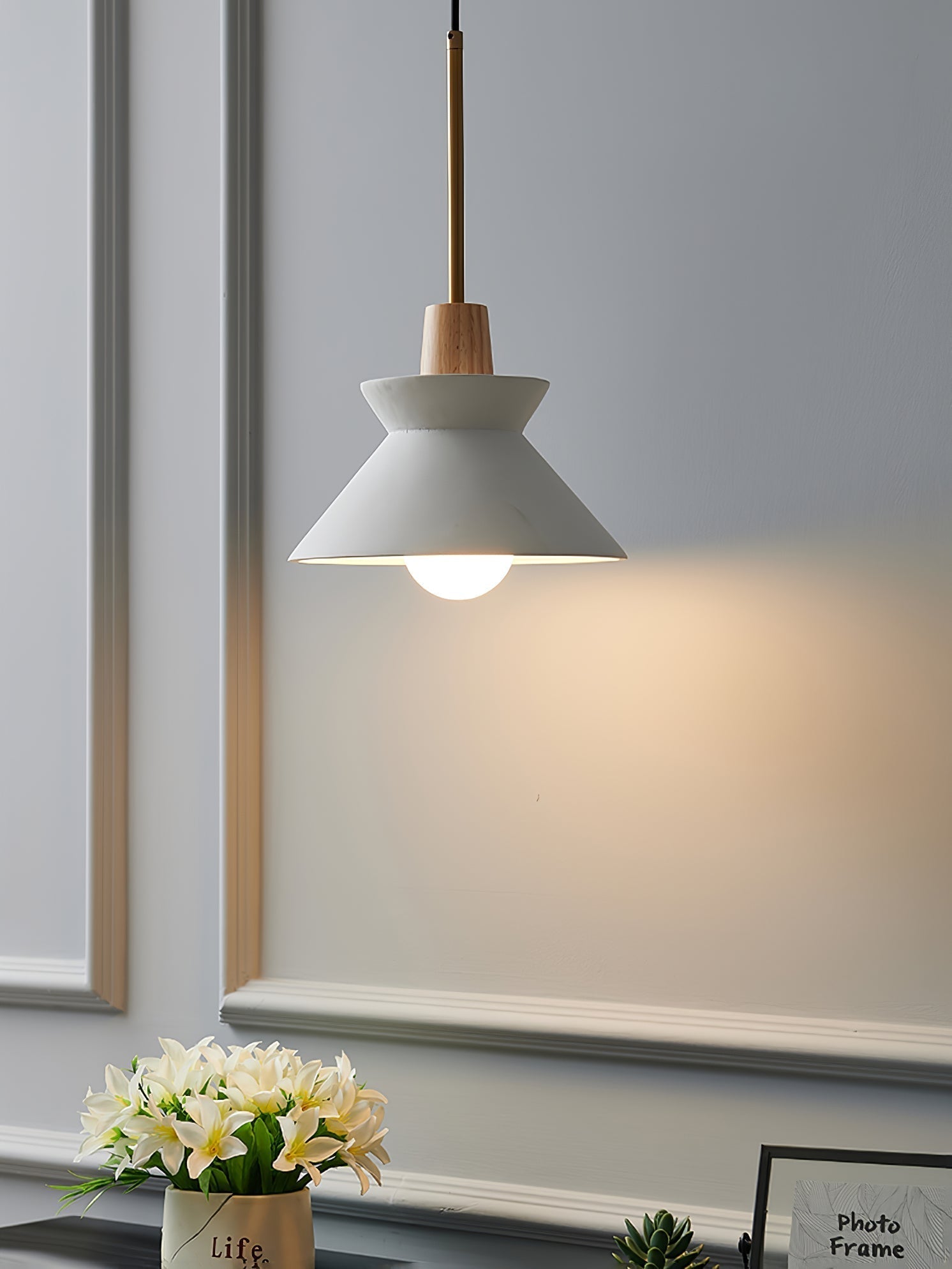 Scandinavian Pendant Lamp for Bedroom | Desfino