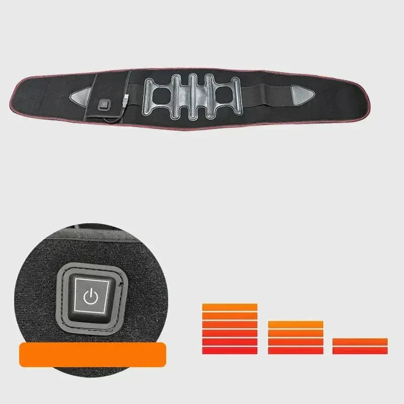 NovaHeat Adjustable Heated Back Belt for Lower Back Relief | Desfino