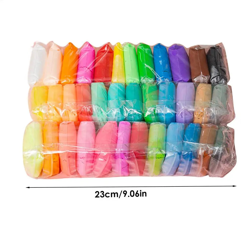 Air Dry Modeling Clay Set — Hand Tools Included, 12, 24 or 36 Colors