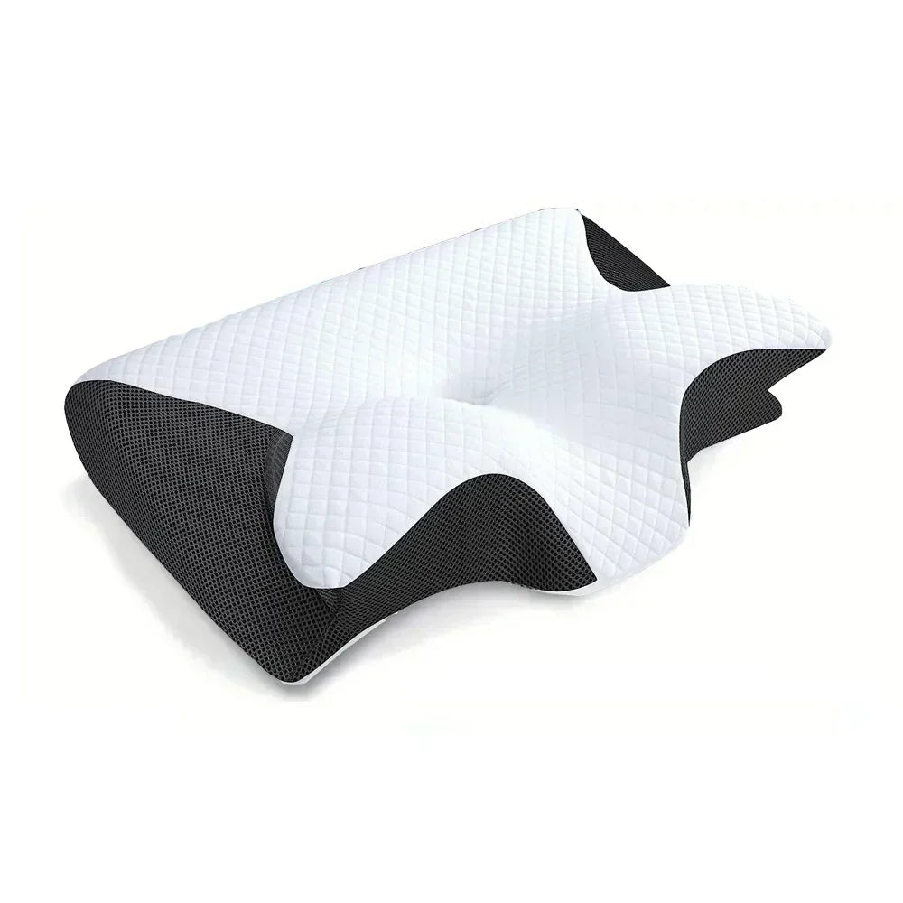 SomniEase Nackenkissen — 2-in-1 ergonomischer Memory-Schaum - Desfino