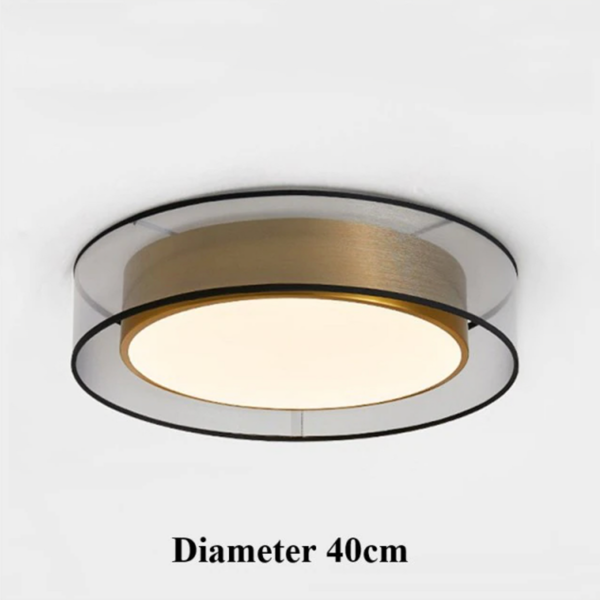 Zentra TriLight Lampada LED rotonda a soffitto — 1500 lumen, temperatura di colore a 3 tonalità - Desfino