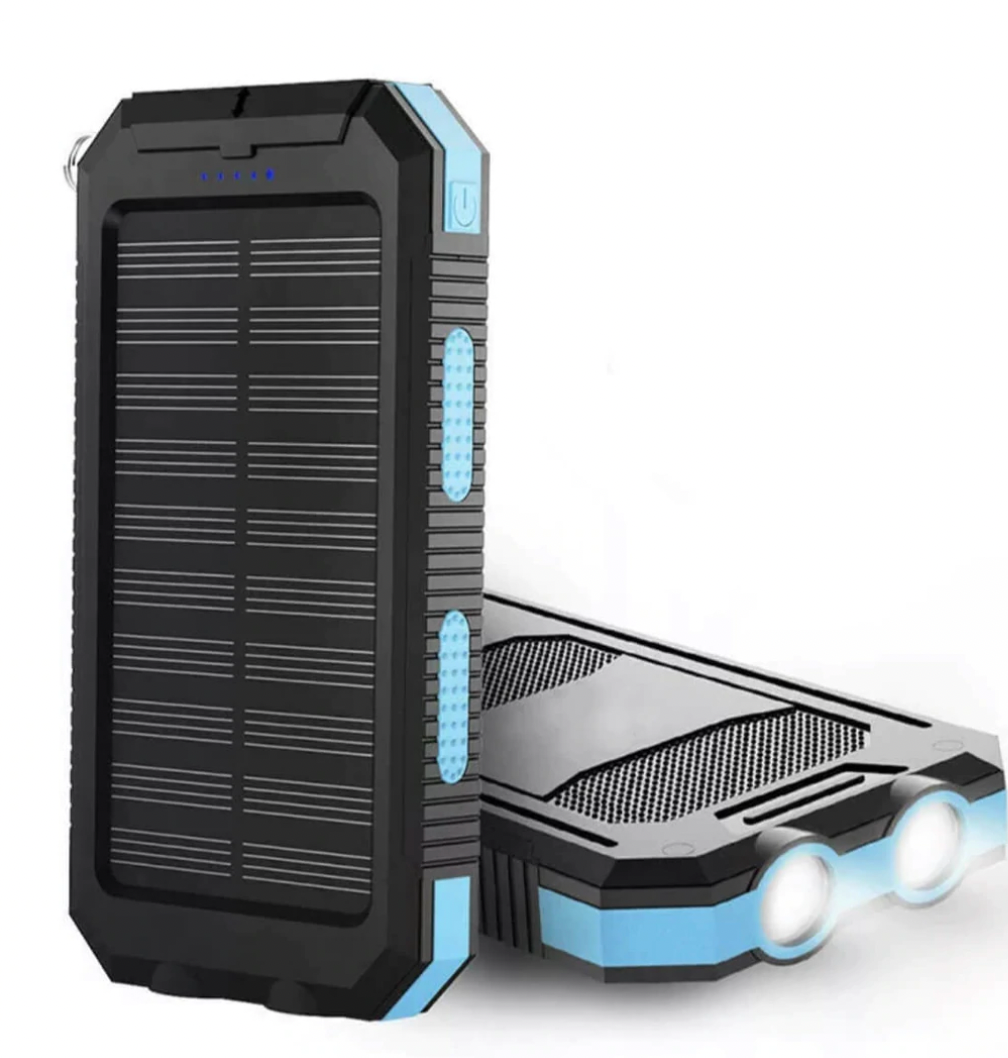 بطارية شحن محمولة مقاومة للماء SolarCharge Go Elite — مصباح يدوي وبوصلة - Desfino