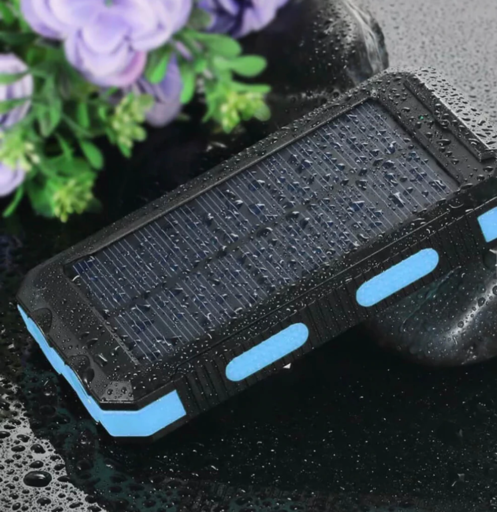 بطارية شحن محمولة مقاومة للماء SolarCharge Go Elite — مصباح يدوي وبوصلة - Desfino