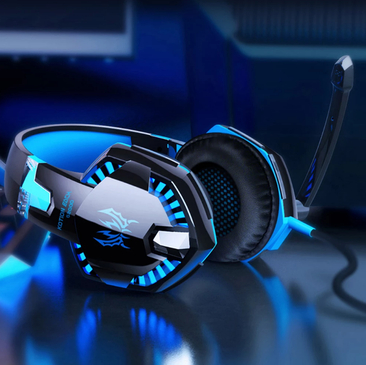 Auriculares gaming Vexar para PC — Estéreo circumaurales con graves y micrófono para laptop - Desfino