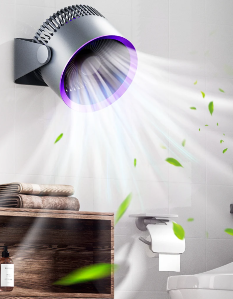 ZephyrFlow csendes fali és asztali ventilátor — erőteljes légáramlás | Desfino