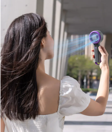 GlacioPulse Mini 100-Speed Cooling Fan — Built-In Cold Plate - Desfino