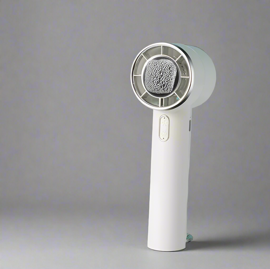 GlacioPulse Mini 100-Speed Cooling Fan — Built-In Cold Plate - Desfino