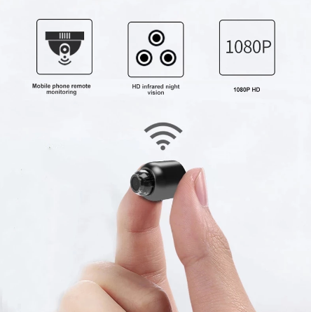 מצלמת WiFi מיני Nexa 1080P — עמידה למים, ראיית לילה 160° - Desfino