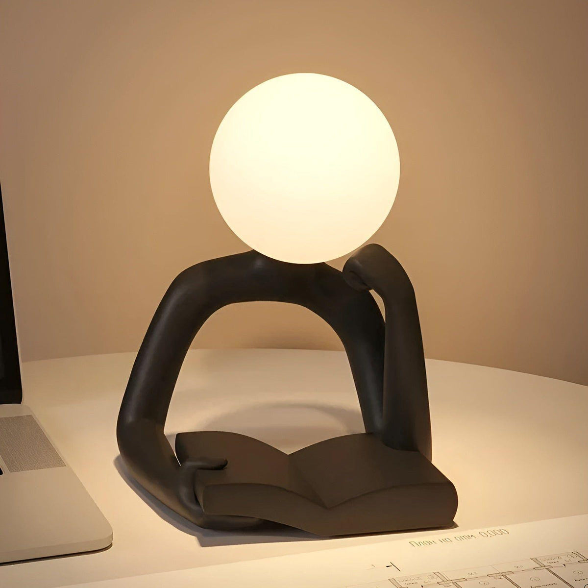 Candeeiro de mesa moderno abstrato Ardentis — Candeeiro de secretária escultural - Desfino
