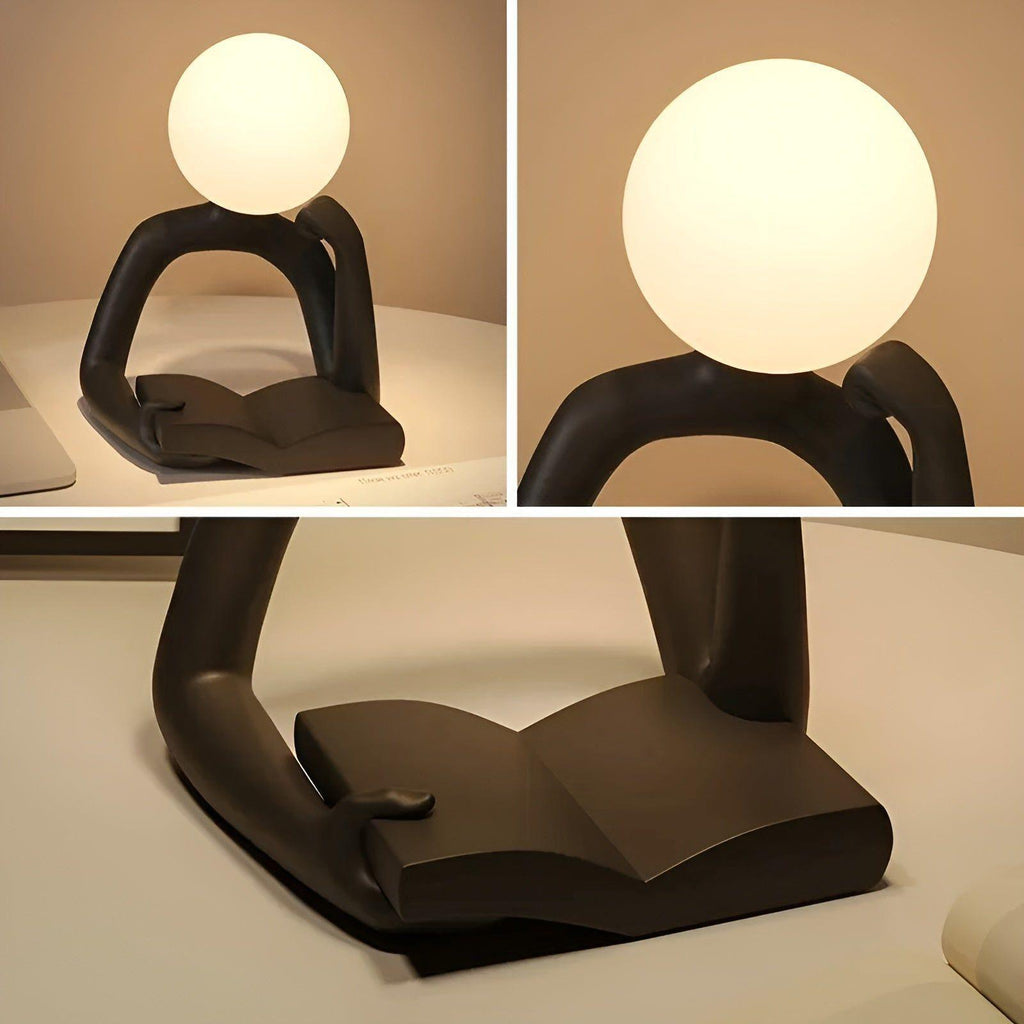 Candeeiro de mesa moderno abstrato Ardentis — Candeeiro de secretária escultural - Desfino
