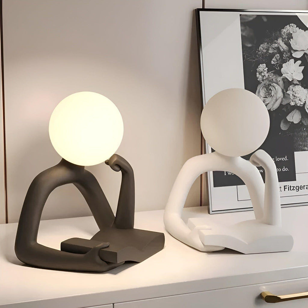 Candeeiro de mesa moderno abstrato Ardentis — Candeeiro de secretária escultural - Desfino