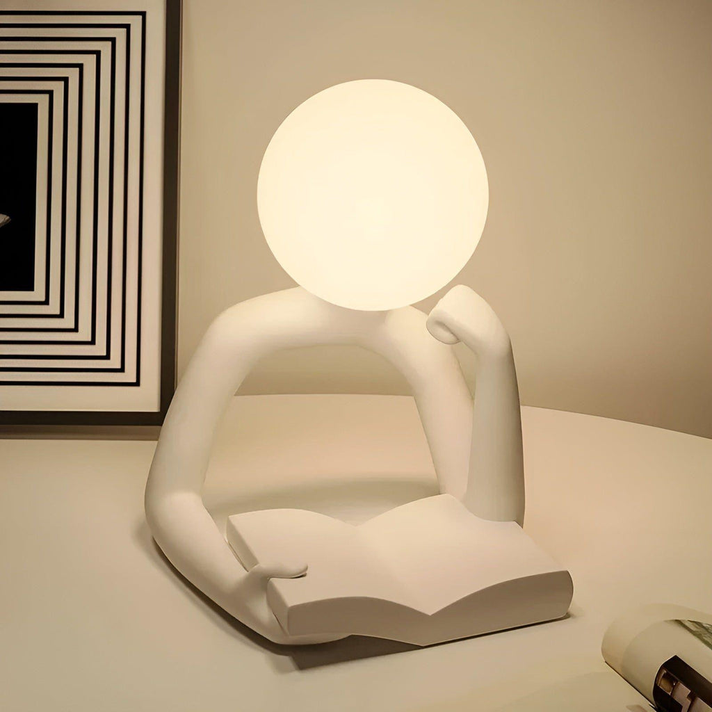 Candeeiro de mesa moderno abstrato Ardentis — Candeeiro de secretária escultural - Desfino