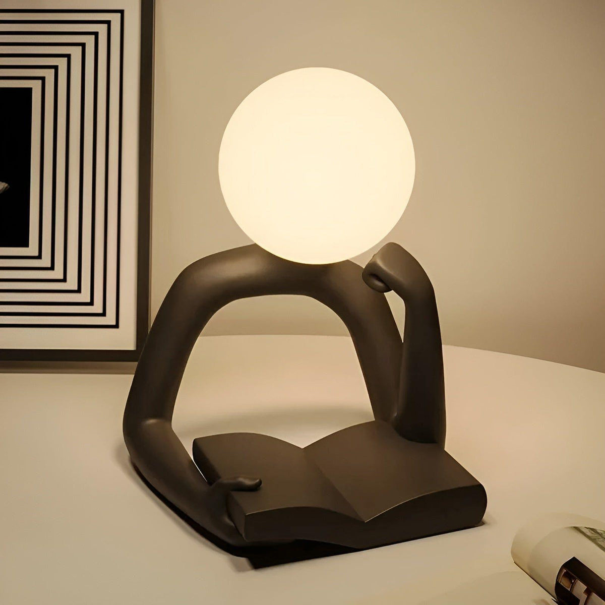 Candeeiro de mesa moderno abstrato Ardentis — Candeeiro de secretária escultural - Desfino