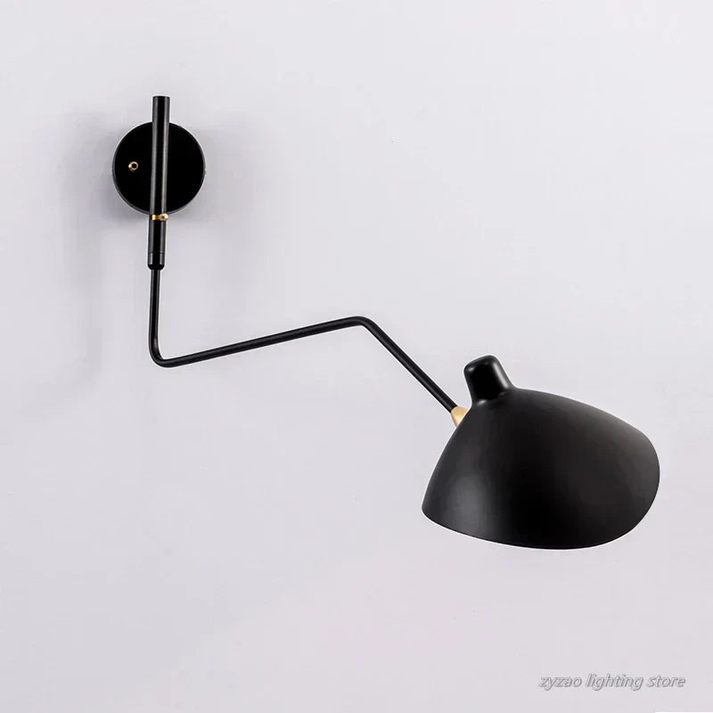 LumiArc Duo-væglampe — retningsbestemt lys i to retninger med mid-century-design - Desfino
