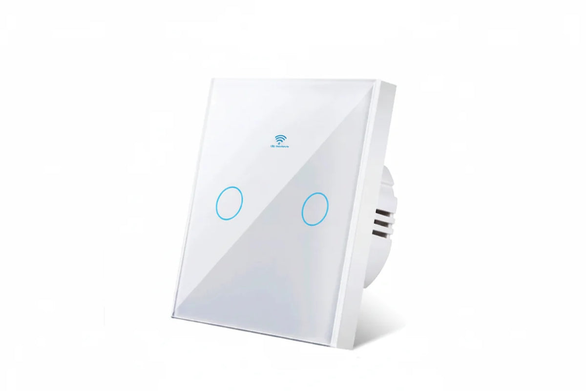 Dotykowy włącznik światła WiFi — Alexa i Google Home, bez przewodu neutralnego, bez huba - Desfino