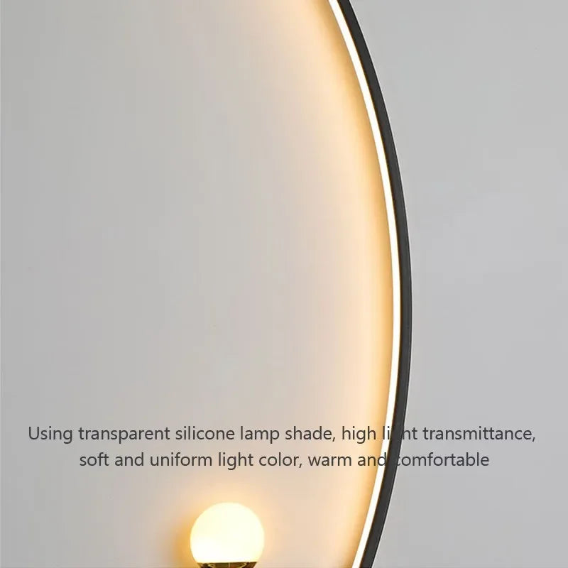 מנורת קיר LED LumaEdge לתאורה מעלה ומטה — גימור שחור וזהב - Desfino